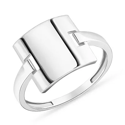 Золотое кольцо в белом цвете металла (арт. 155099б)