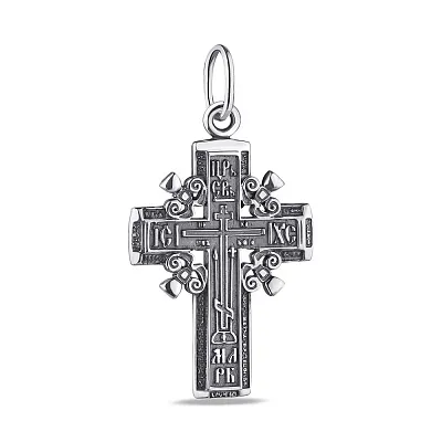 Серебряный крестик без распятия  (арт. 7904/3100408)