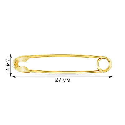 Золота шпилька з алмазною гранню (арт. 360012жа)