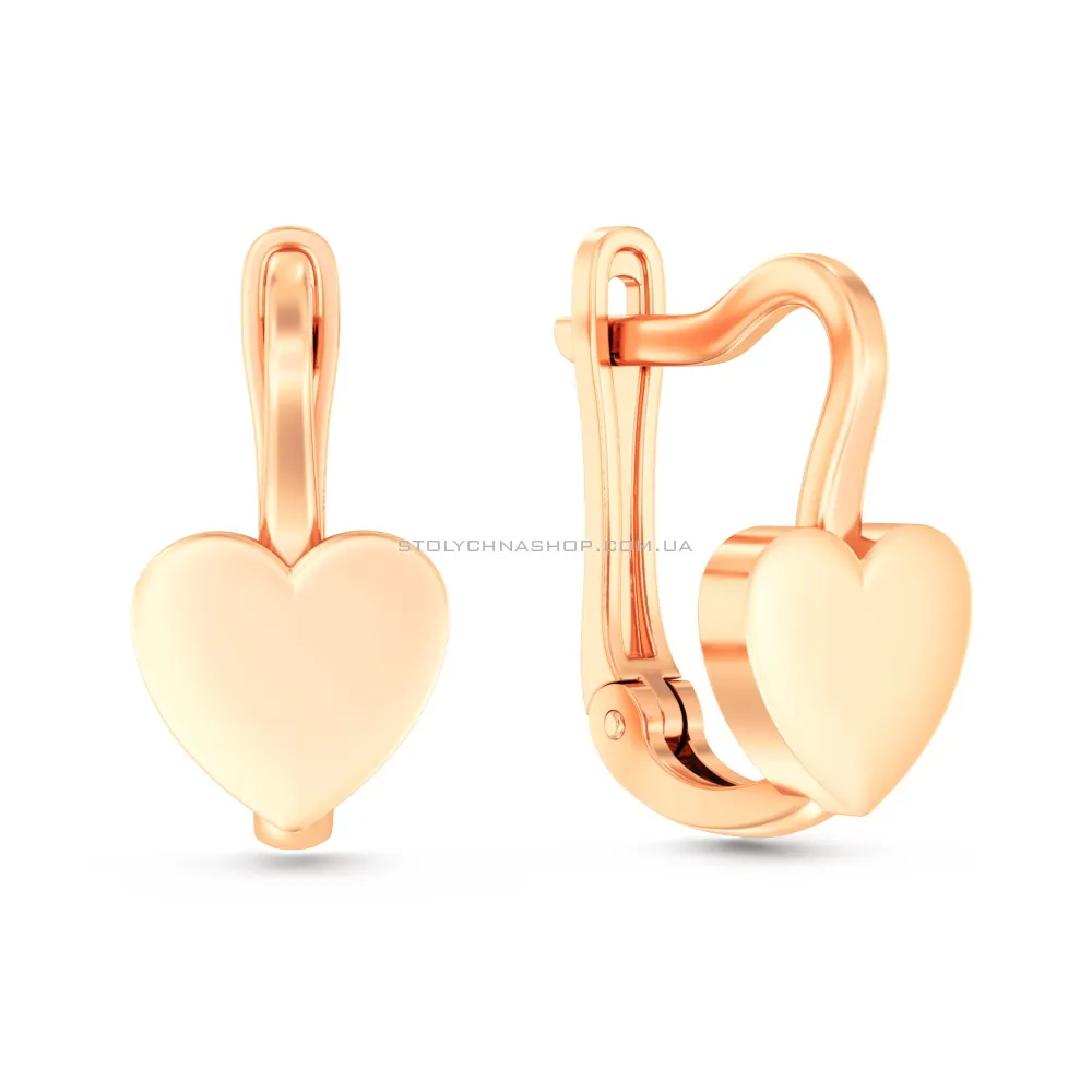 Сережки золоті Серце  (арт. 110063) - цена