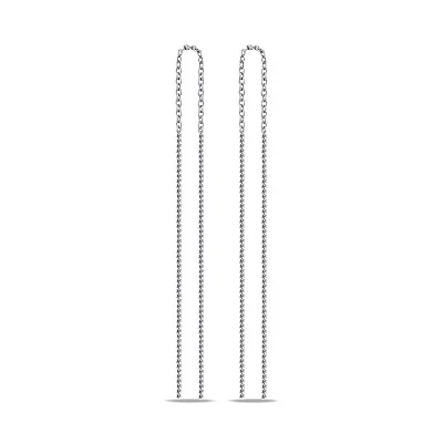 Серебряные серьги-протяжки  (арт. 7502/3520)
