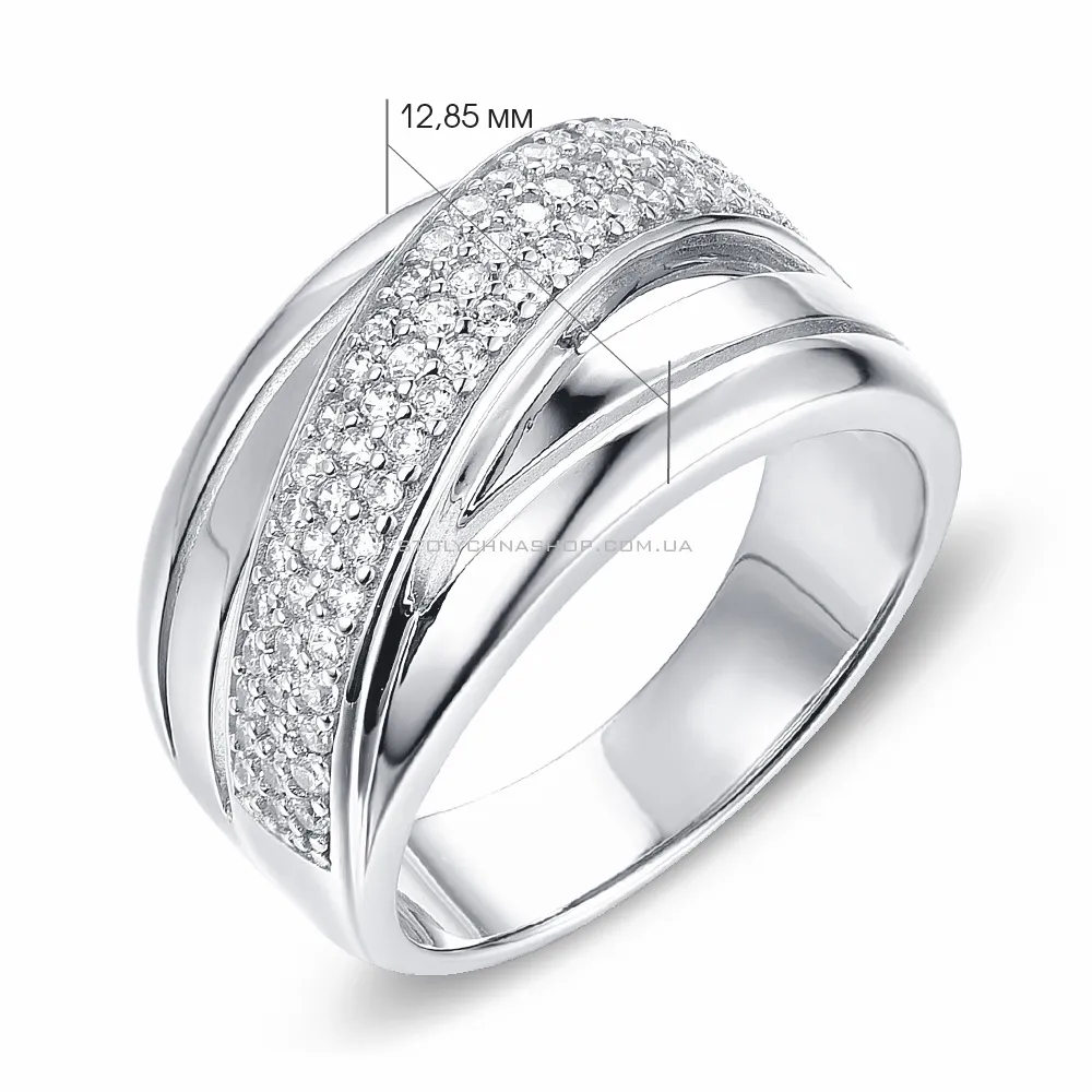 Серебряное кольцо с фианитами (арт. 7501/4291)
