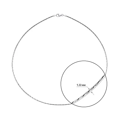 Кольє струна зі срібла (арт. 7507/1257)