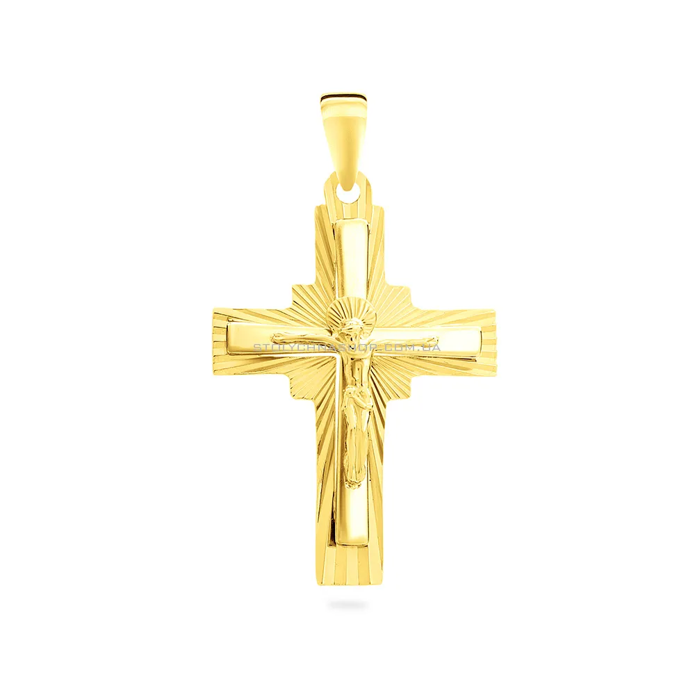 Крестик из желтого золота (арт. 503862ж)