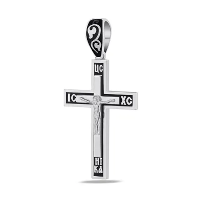 Хрестик зі срібла з емаллю (арт. 7504/33149еч)