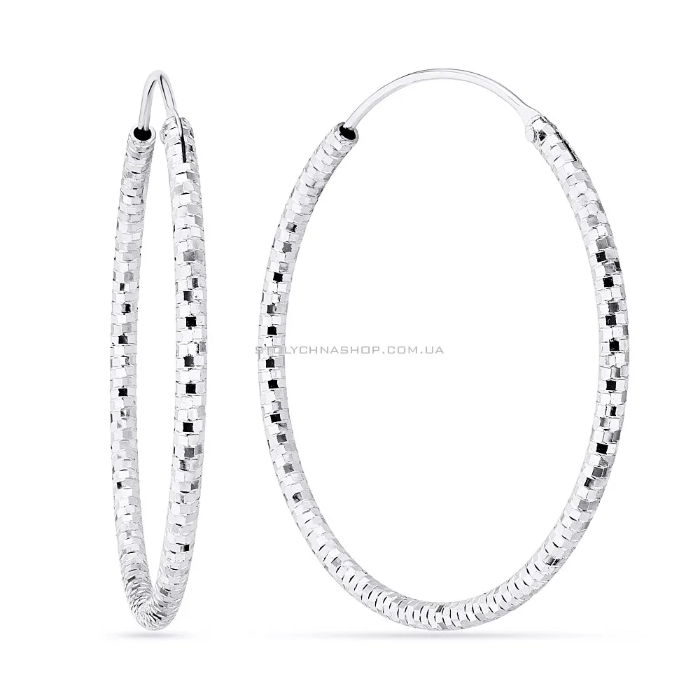 Сережки-кільця зі срібла (арт. 7502/4368/35) - цена