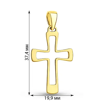 Хрестик з жовтого золота (арт. 3001110103)