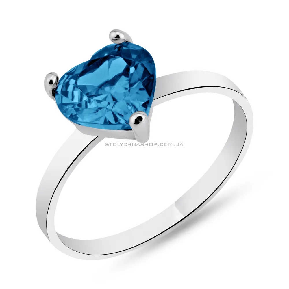Серебряное кольцо с топазом (арт. 7501/617Плкп) - цена