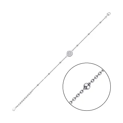 Срібний браслет з фіанітами (арт. 7509/4443)