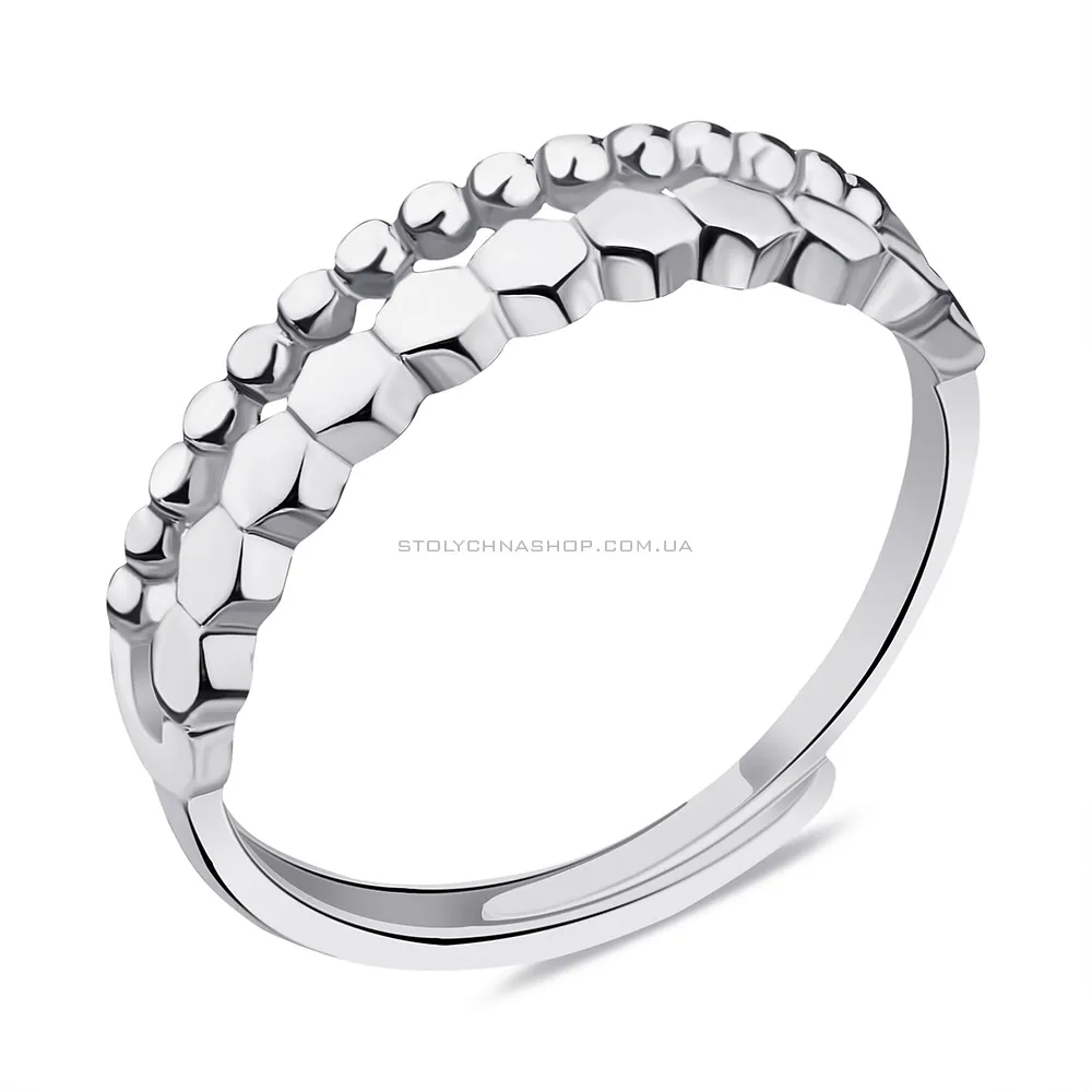 Безразмерное кольцо из серебра (арт. 7501/6433) - цена