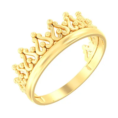 Золотое кольцо «Корона» (арт. 140739ж)