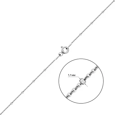 Серебряная цепочка плетения Якорное фантазийное (арт. 03010402)