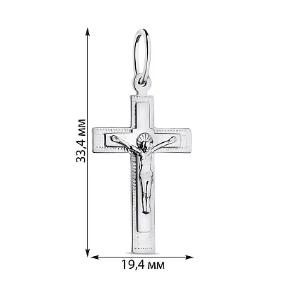 Хрестик зі срібла (арт. 7504/2-8060.0.2)
