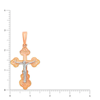 Православный крестик из красного золота (арт. 501410)