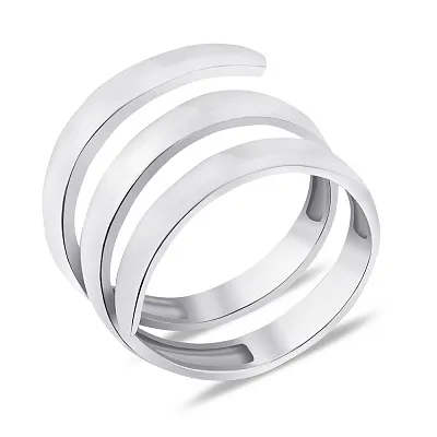 Серебряное кольцо "Спираль" (арт. 7501/371кп)