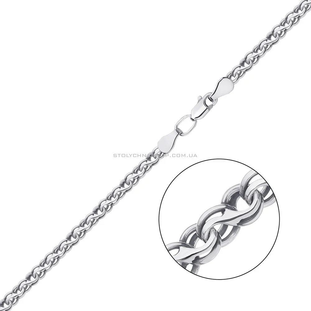Браслет срібний плетіння Струмочок (арт. 7909/4105/12) - цена
