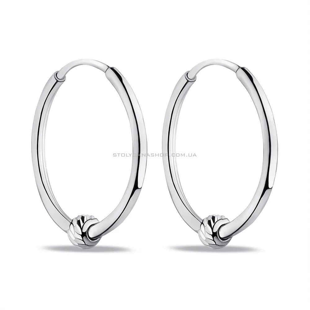 Срібні сережки-кільця (арт. 7502/1-5002.0.3) - цена