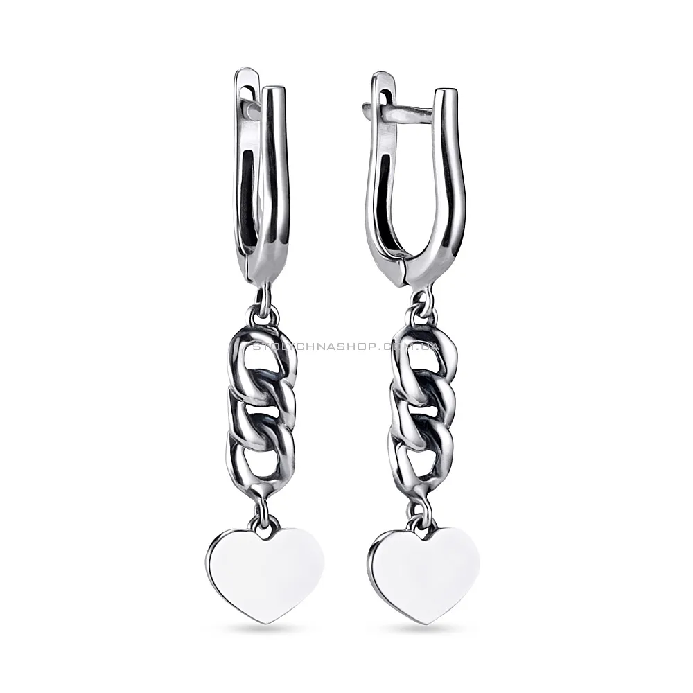 Серебряные серьги с подвесками Trendy Style (арт. 7902/20033-ч)