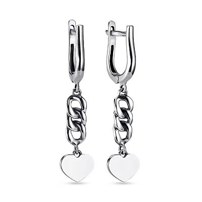 Срібні сережки з підвісками Trendy Style (арт. 7902/20033-ч)