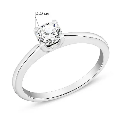 Золотое кольцо для помолвки с бриллиантом (арт. К341228050б)