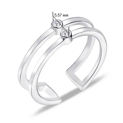 Серебряное кольцо с фианитами Trendy Style (арт. 7501/3942)