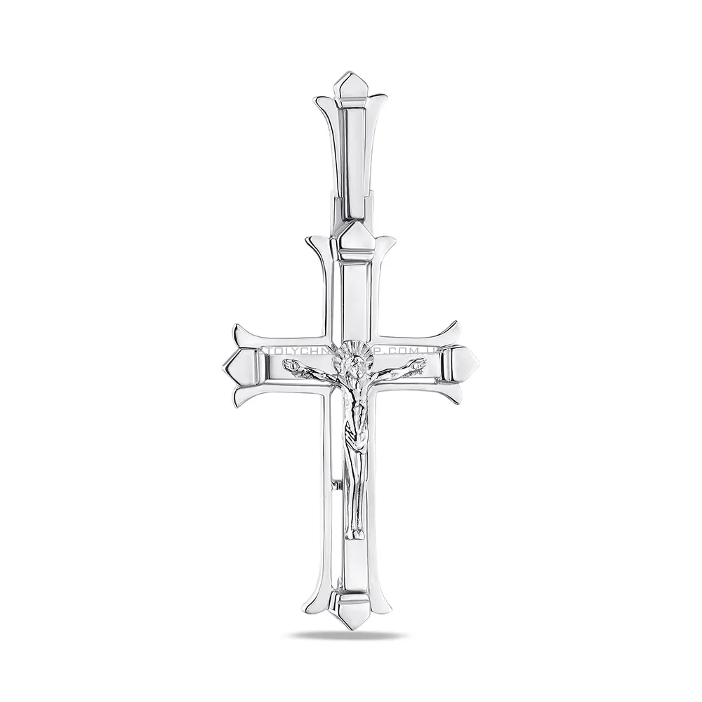Православный серебряный крестик  (арт. 7504/2-0114.0.2) - цена