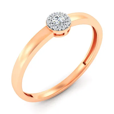 Золотое кольцо с бриллиантами (арт. К011668010)