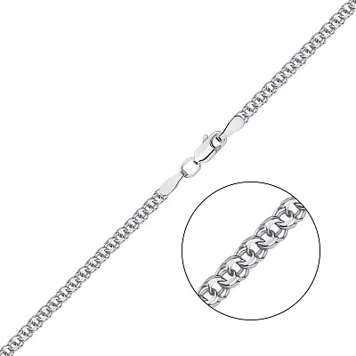 Цепочка серебряная плетение Бисмарк (арт. 7508/3-0357.55.2)