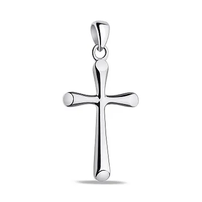 Срібний хрестик без каменів (арт. 7503/4056)