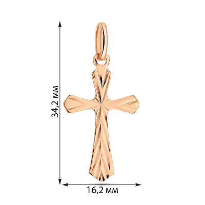 Золотий хрестик без камміня (арт. 424873)