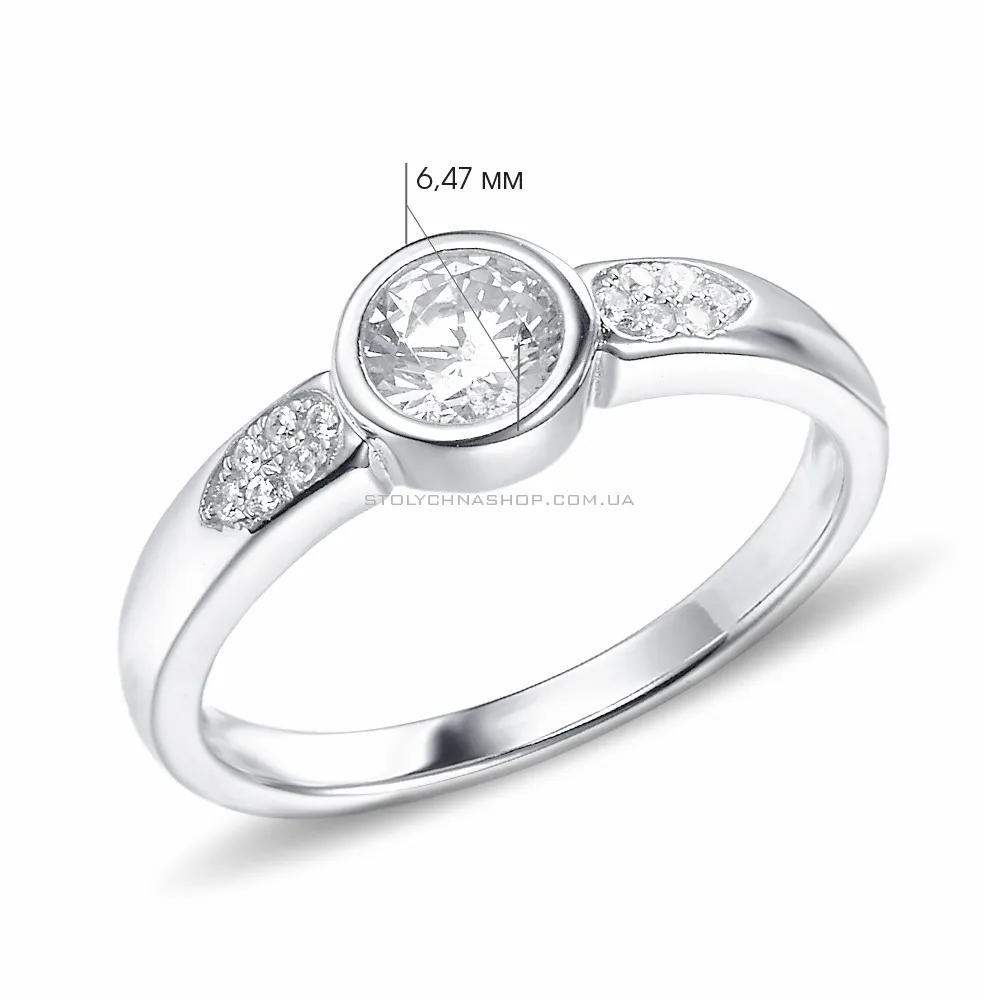 Серебряное кольцо с фианитами (арт. 7501/4292)
