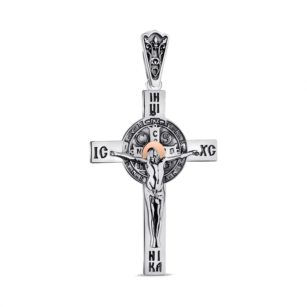 Срібний хрестик без каменів (арт. 7204/164пю) - цена