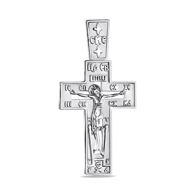 Православный серебряный крестик (арт. 7504/7472.10)