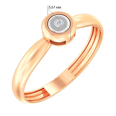 Золотое кольцо с бриллиантом Dress Code (арт. К011028)