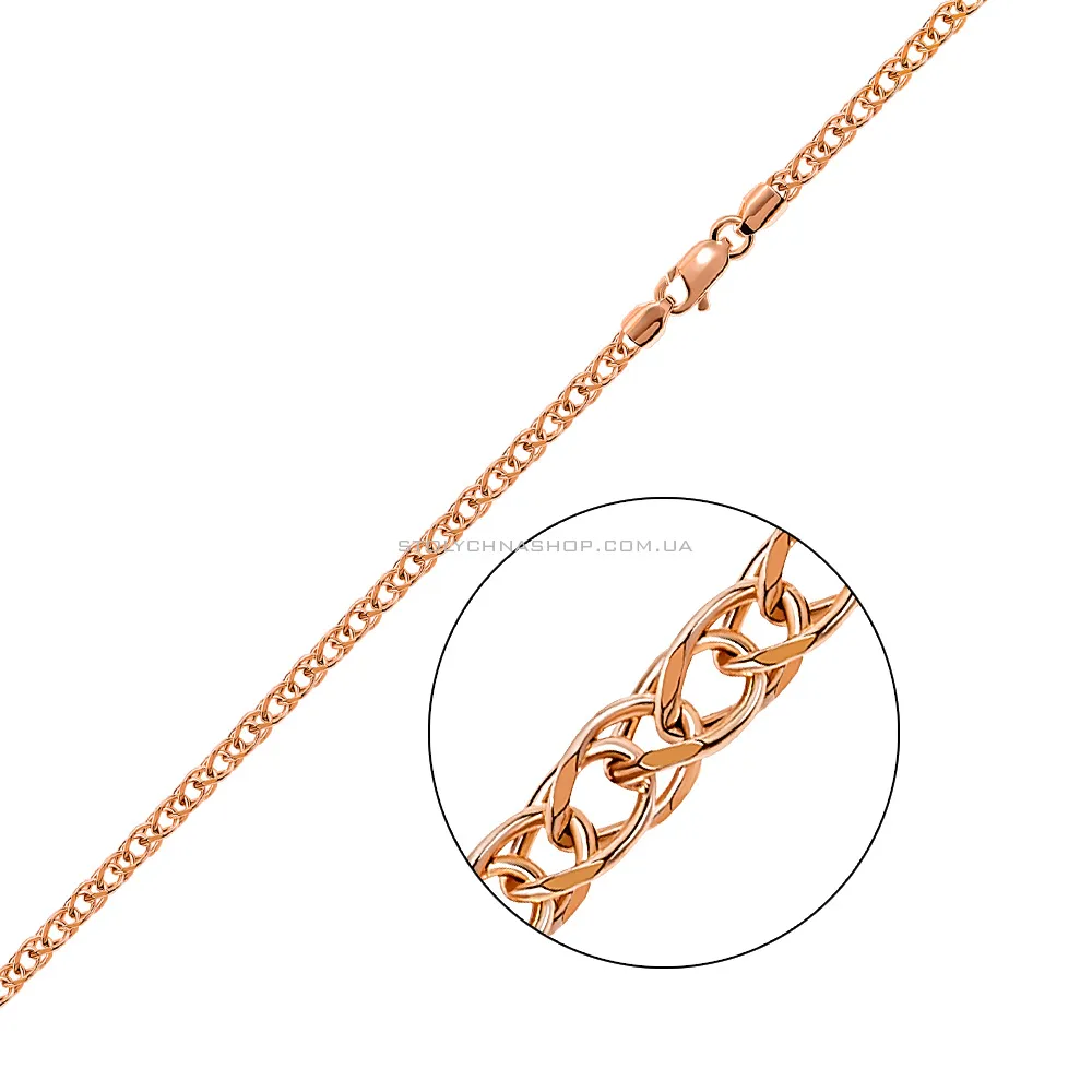 Цепочка из красного золота плетения Колосок (арт. ц3012902)