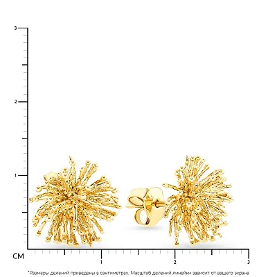 Золотые пусеты Francelli (арт. 107834ж)