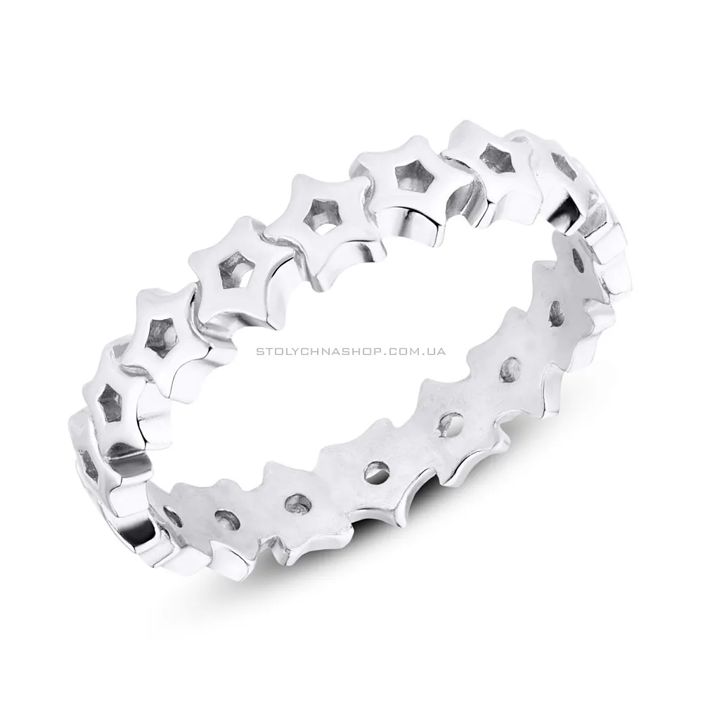 Срібна каблучка з зірочками Trendy Style (арт. 7501/1096р) - цена