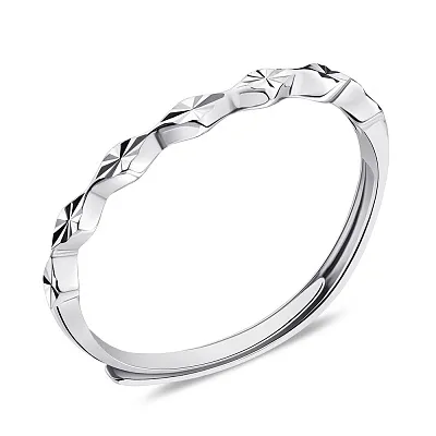Безразмерное тонкое кольцо из серебра (арт. 7501/6413)