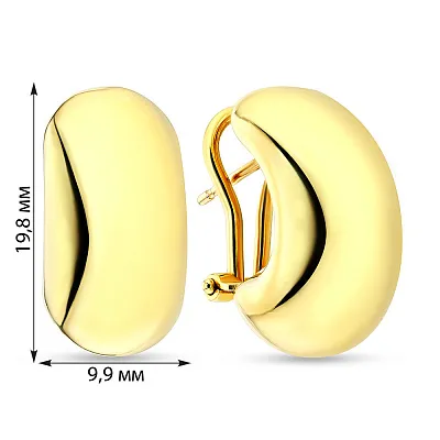 Сережки Francelli з жовтого золота (арт. 108025ж)