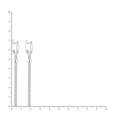 Срібні сережки-підвіски (арт. 7502/0531)