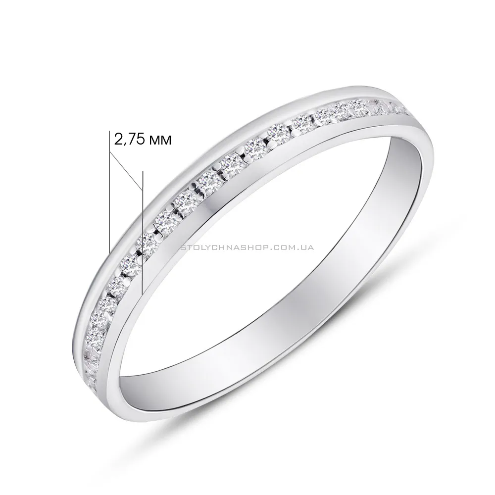 Серебряное кольцо с фианитами (арт. 7501/4503)