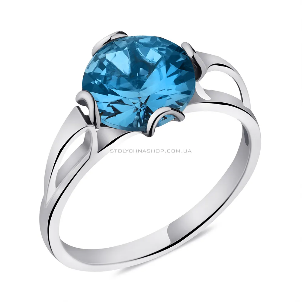 Серебряное кольцо с топазом (арт. 7501/605Плкп) - цена