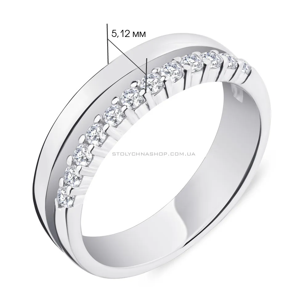 Кольцо из серебра с фианитами (арт. 7501/5172)