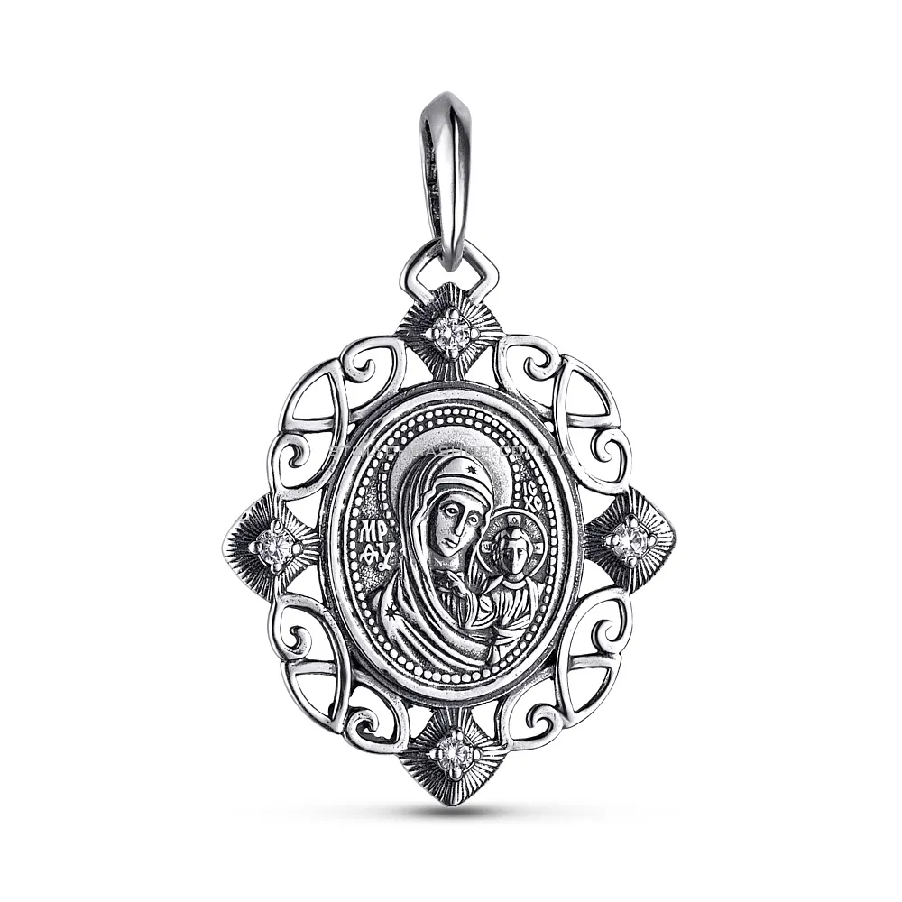 Срібна ладанка іконка Божа Матір «Казанська» (арт. 7903/37810-ч)