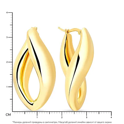Сережки "Завитки" з золота Francelli (арт. е108243/35ж)