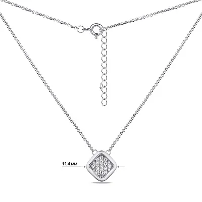 Колье из серебра с россыпью фианитов  (арт. 7507/1267Кол)
