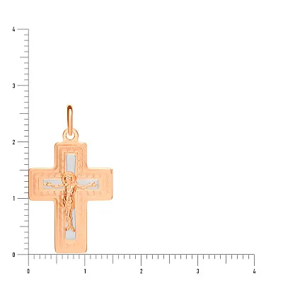 Золотой крестик &quot;Распятие&quot; (арт. 521141нр)