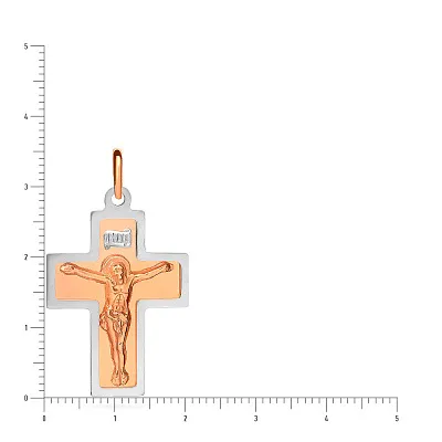 Золотий хрестик "Розп'яття" (арт. 521156нкби)