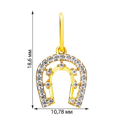 Золота підвіска "Підкова" (арт. 440435ж)