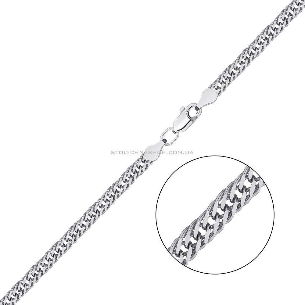 Срібний ланцюжок плетіння Потрійний ромб  (арт. 7508/3-0316.70.2)